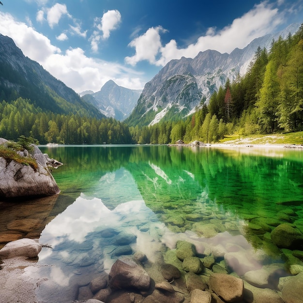 Hermosa naturaleza paisajística llena de colores y detalles