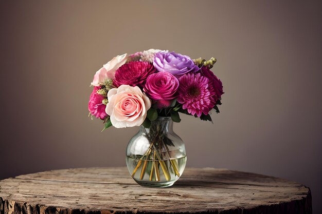 Foto una hermosa naturaleza retro con flores