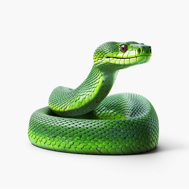 hermosa naturaleza serpiente verde