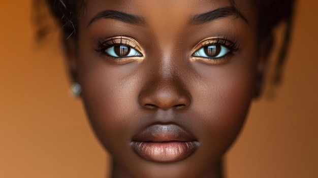 hermosa niña africana retrato generativo ai