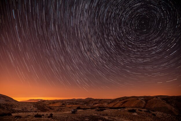 Foto la hermosa noche estrellada