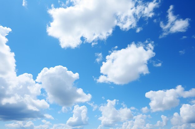 Una hermosa nube blanca sobre el fondo del cielo azul