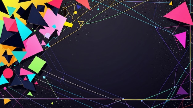 hermosa y pacífica geometría de fondo del estandarte