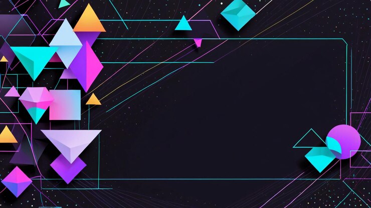 hermosa y pacífica geometría de fondo del estandarte