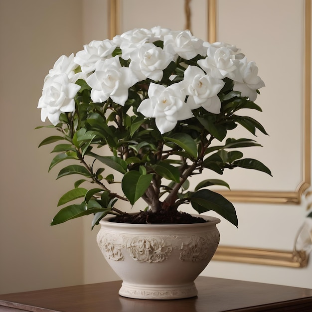 La hermosa planta de Gardenia