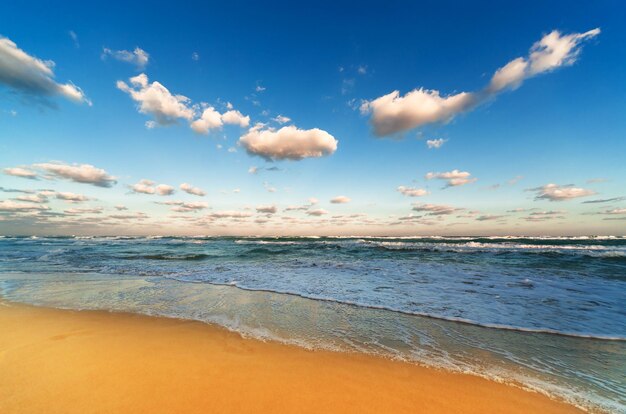 Hermosa playa de arena