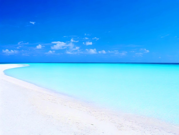 Foto hermosa playa con arenas blancas cielo azul imagen descarga
