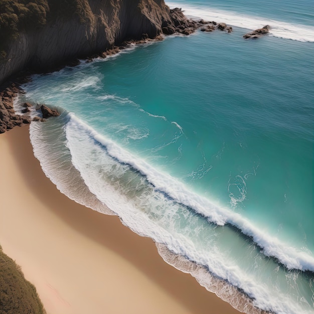 hermosa playa de fondo natural hermoso paisaje marino de fondo natural