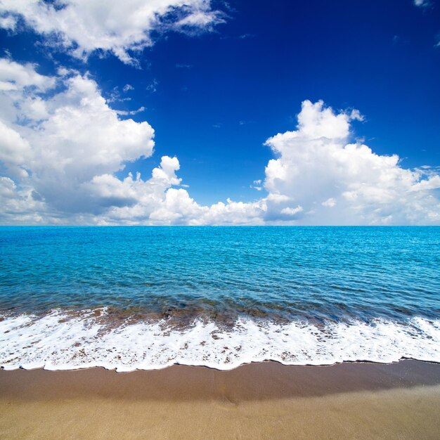 hermosa playa y mar tropical