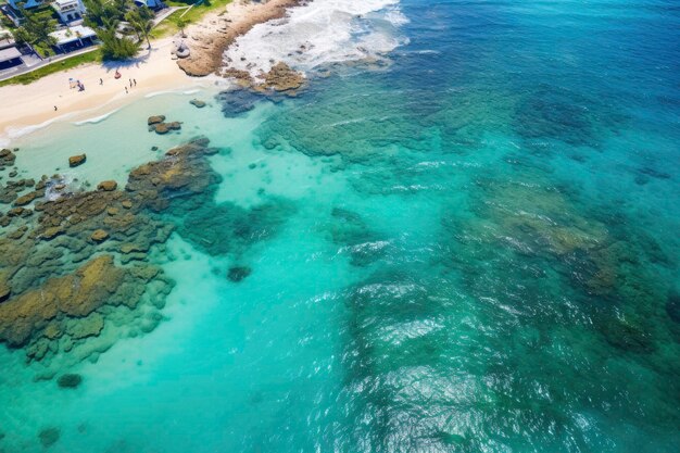 Hermosa playa paradisíaca con aguas cristalinas y arena suave.