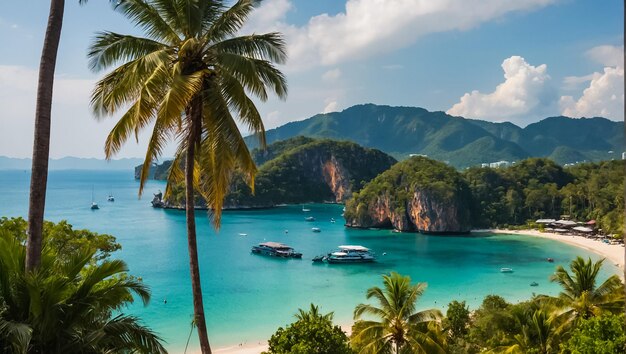 hermosa playa en Tailandia