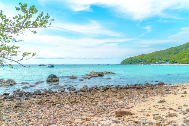 hermosa playa tropical en Koh Larn en Pattaya