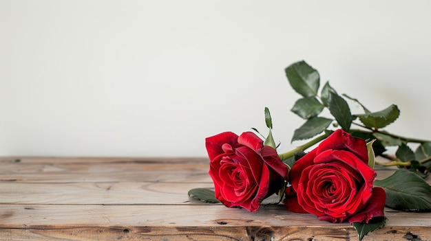 Una hermosa rosa roja en el estudio.