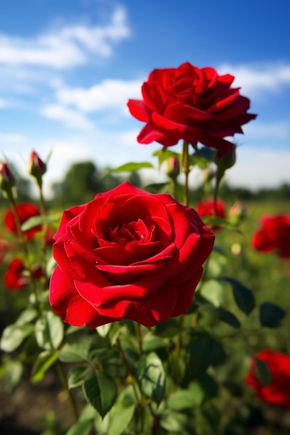 Hermosa rosa roja