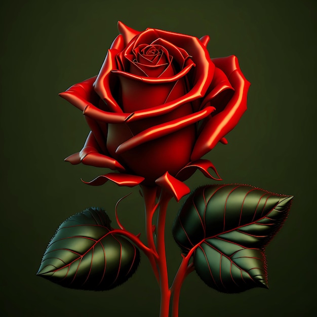 Hermosa Rosa Valentine Rose Rose Wallpaper Rose Fondo Generativo Ai