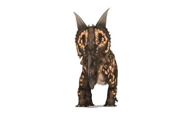 Hermosa serie einiosaurus de ángulos ilustración 3D