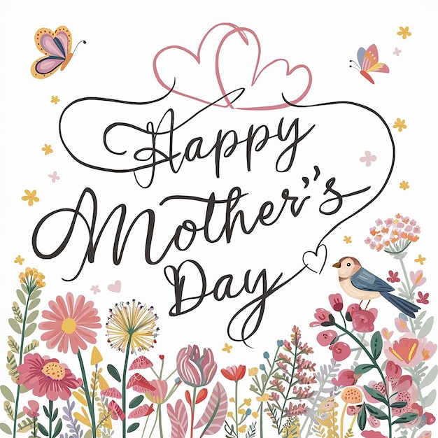 Una hermosa tarjeta para el día de la madre.