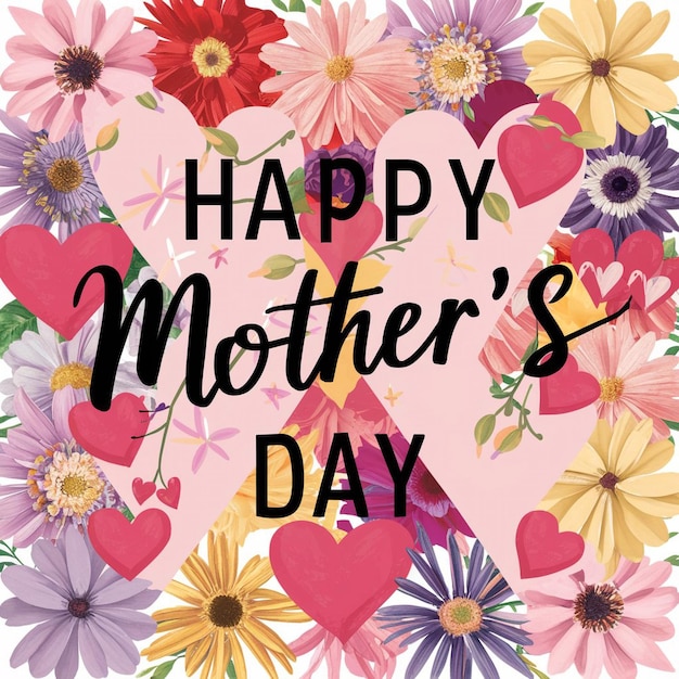 Una hermosa tarjeta de felicitación para el día de la madre