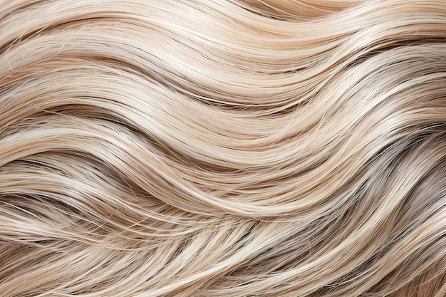 Hermosa textura de cabello brillante saludable generativa ai