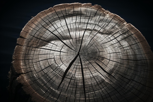 Foto la hermosa textura seca y agrietada del tronco de madera mejora la elegancia natural