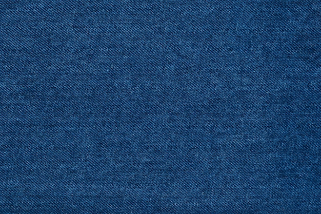 Hermosa textura de la tela de mezclilla azul Indigo.