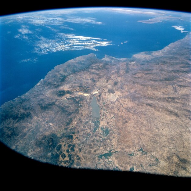 Foto hermosa tierra desde el espacio exterior