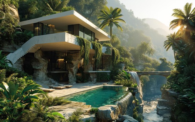 hermosa villa tropical