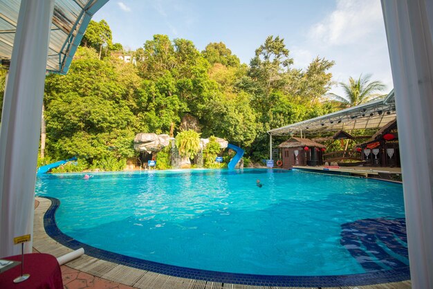 Una hermosa vista de Aceania Resort Hotel ubicado en Langkawi Malasia