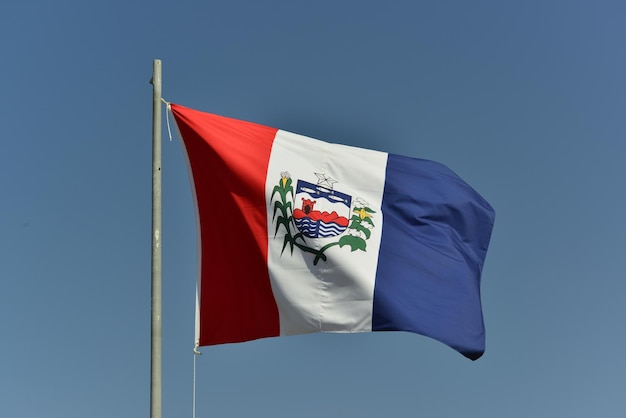 Una hermosa vista de la bandera del estado de brasil