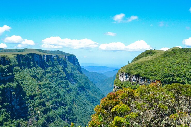 hermosa vista del cañón Cambara en el sur de Brasil