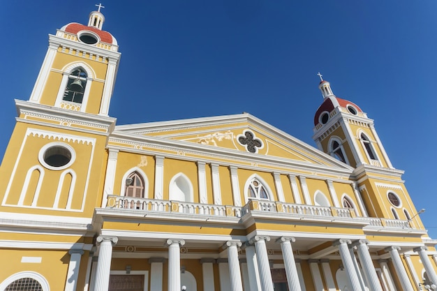 Hermosa vista de la Catedral de Granada, Nicaragua