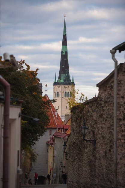 Hermosa vista del centro histórico de Tallin.