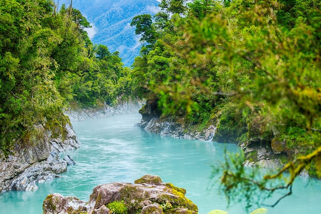 Hermosa vista de Hokitika Gorge, Nueva Zelanda