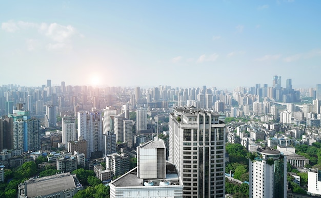 Hermosa vista del horizonte de la ciudad de Chongqing