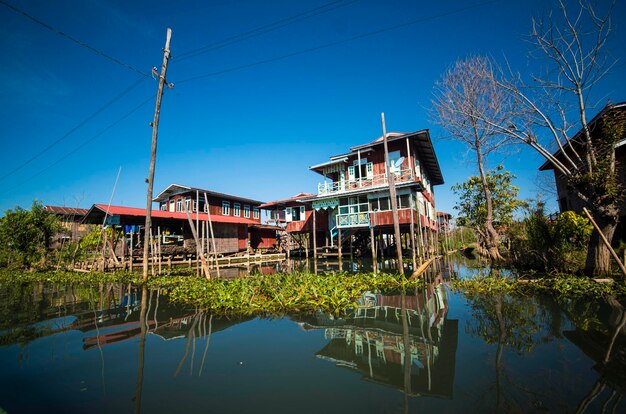 Una hermosa vista del lago Inle Myanmar