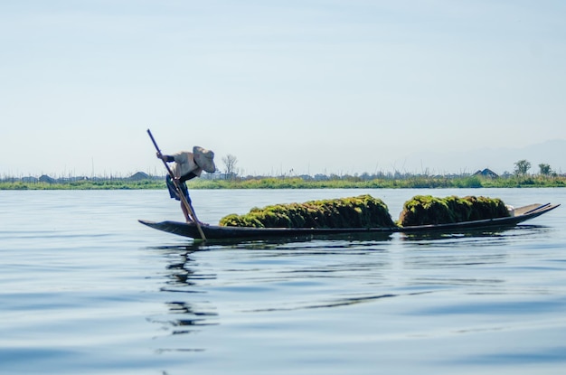 Una hermosa vista del lago Inle Myanmar