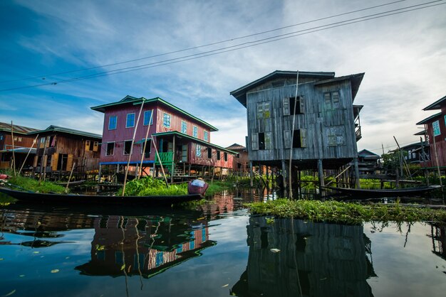 Una hermosa vista del lago Inle Myanmar