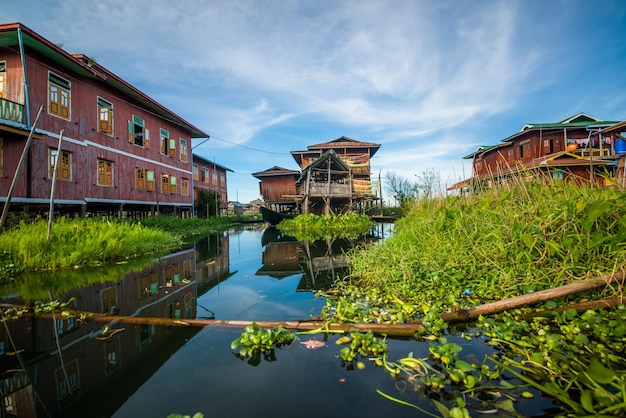 Una hermosa vista del lago Inle Myanmar