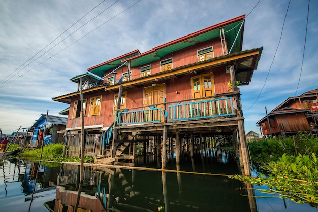 Una hermosa vista del lago Inle Myanmar