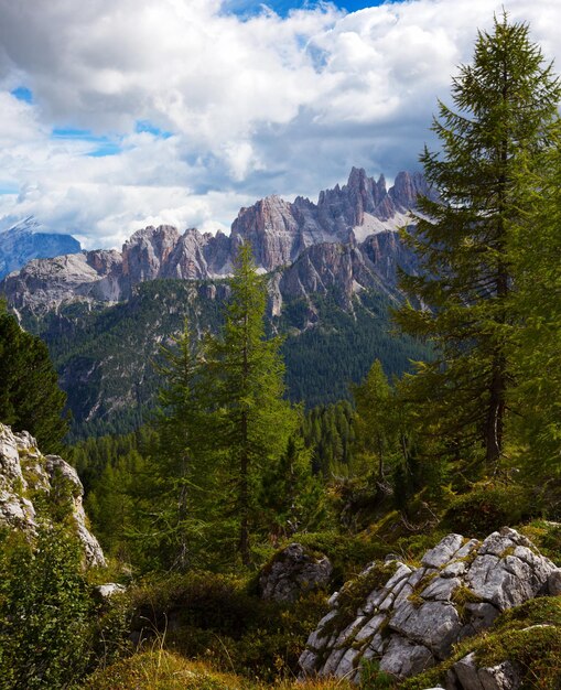 Hermosa vista a la montaña