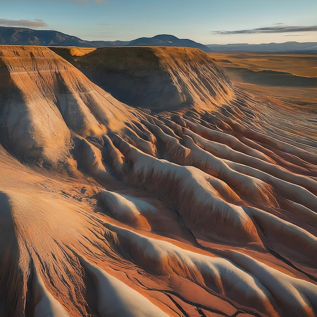 Foto hermosa vista de las montañas