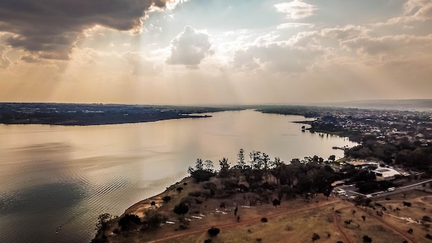 Foto una hermosa vista panorámica de brasilia capital de brasil