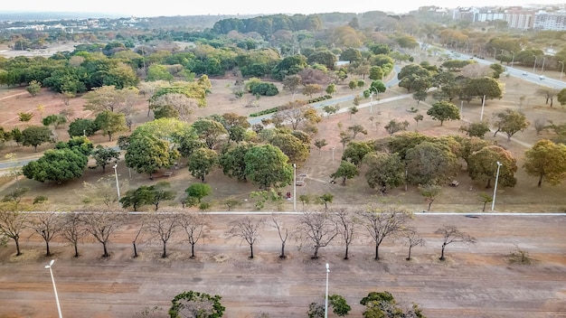 Una hermosa vista panorámica de Brasilia capital de Brasil