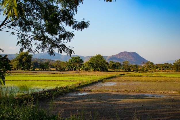 Una hermosa vista panorámica de la ciudad de Chiang Rai en Tailandia