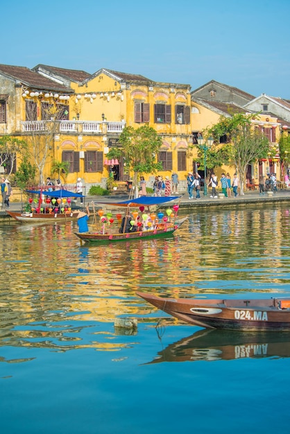 Una hermosa vista panorámica de la ciudad de Hoi An Vietnam