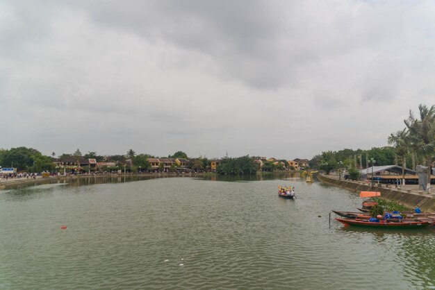 Una hermosa vista panorámica de la ciudad de Hoi An Vietnam