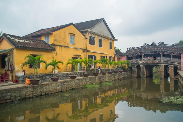 Una hermosa vista panorámica de la ciudad de Hoi An Vietnam