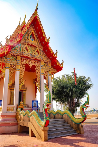 Una hermosa vista panorámica de la ciudad de Nong Khai en Tailandia