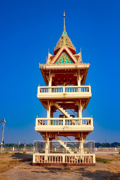 Una hermosa vista panorámica de la ciudad de Nong Khai en Tailandia