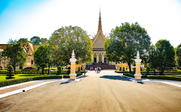 Una hermosa vista panorámica de la ciudad de Phnom Penh en Camboya